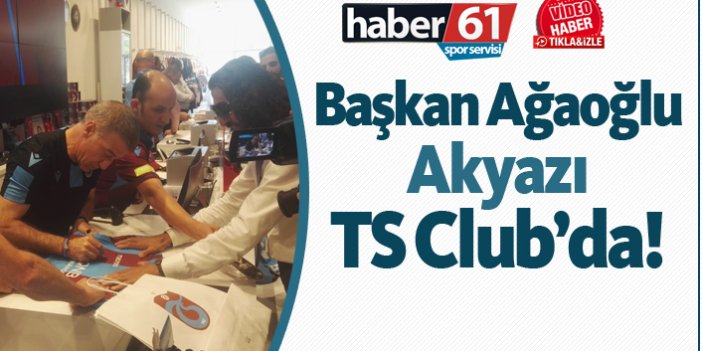 Başkan Ağaoğlu Akyazı TS Club'da!