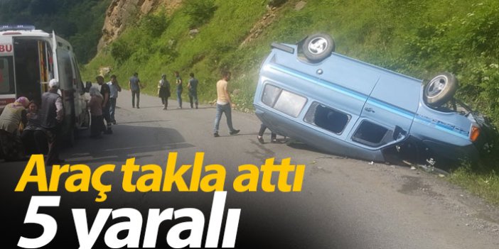 Giresun'da kaza: 5 kişi yaralandı