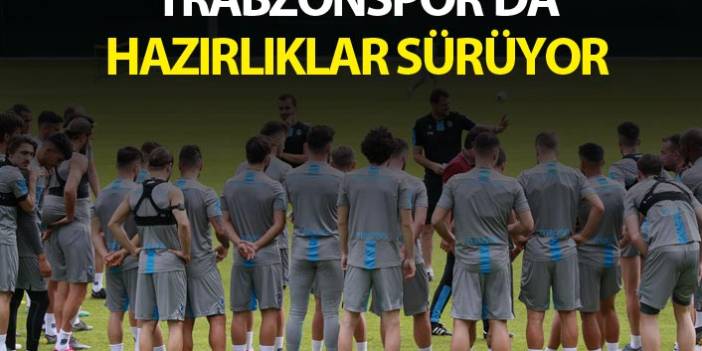 Trabzonspor'da hazırlıklar sürüyor. Yönetim idmanı izledi.