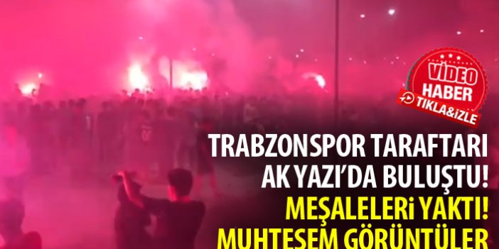 Trabzonspor taraftarı şov yaptı! Akyazı'dan muhteşem görüntüler!