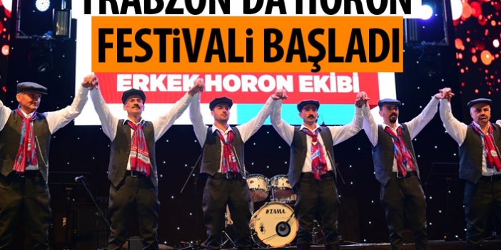 Trabzon'da Horon festivali başladı