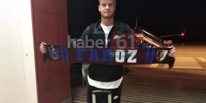 Trabzon'spor'un yeni golcüsü Alexander Sörloth Trabzon'a geldi