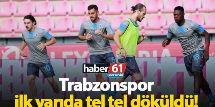 Trabzonspor Prag karşısında ilk yarı döküldü