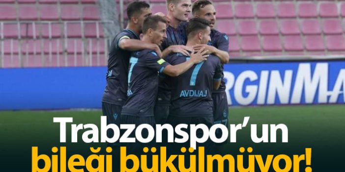 Trabzonspor'un bileği bükülmüyor!