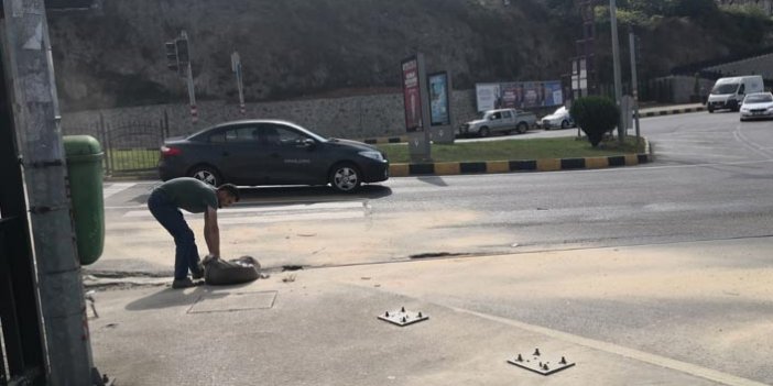 Trabzon’da sürücülerin zor anları – Ekipler seferber oldu