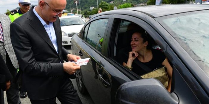 Soylu'nun Yardımcısı Trabzon'da trafiği denetledi