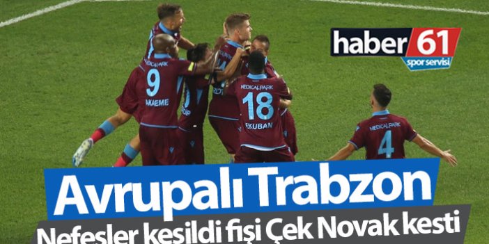 Trabzonspor Sparta Prag'ı geçti, Avrupa'da turladı