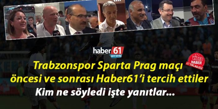 Trabzonspor- Sparta Prag maçı öncesi ve sonrası röportajları