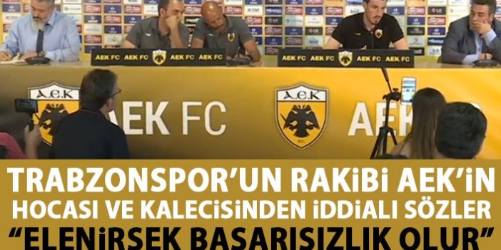 AEK Teknik Direktörü Miguel Cardoso: "Kazanmaya odaklanmalıyız"