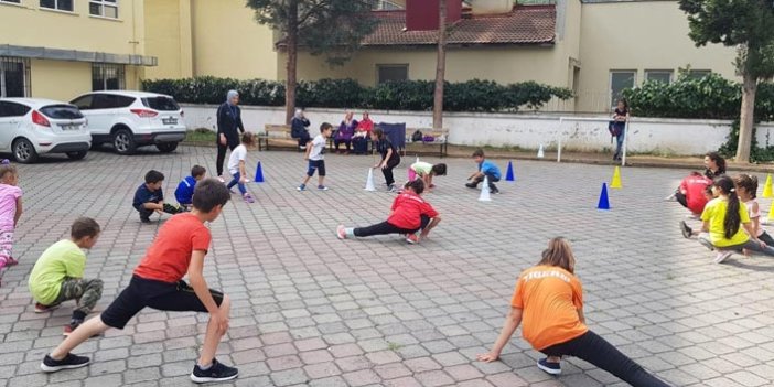 Trabzon'da çocuklar gidemeyince antrenörler geldi