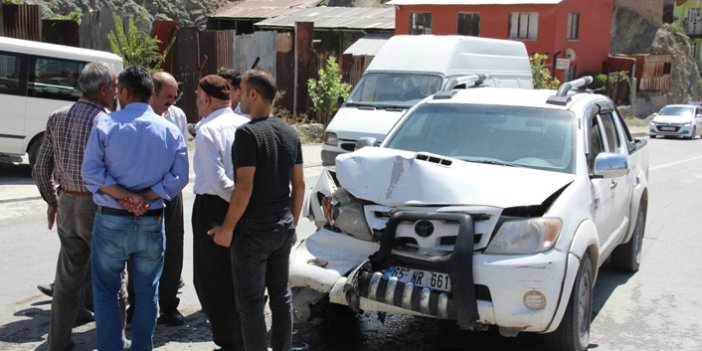 Hakkari'de trafik kazası: 1 yaralı