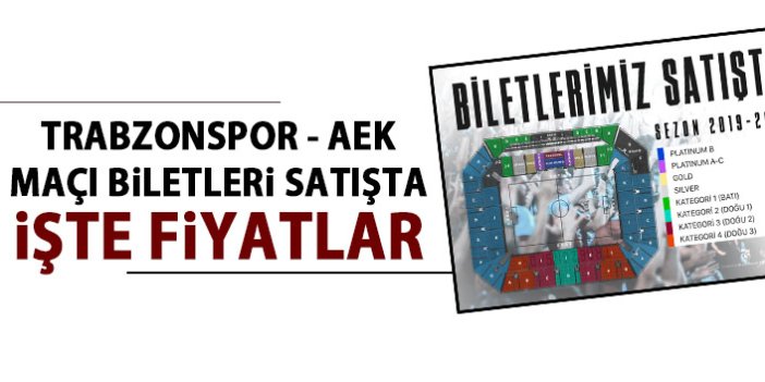 Trabzonspor - AEk maçı biletleri satışa çıktı! İşte fiyatlar