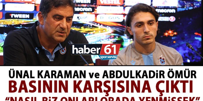 Ünal Karaman ve Abdulkadir Ömür AEK basın toplantısı düzenledi