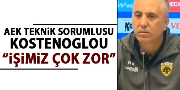 Trabzonspor’un rakibi AEK’nın hocası Konstenoglu: İşimiz çok zor!