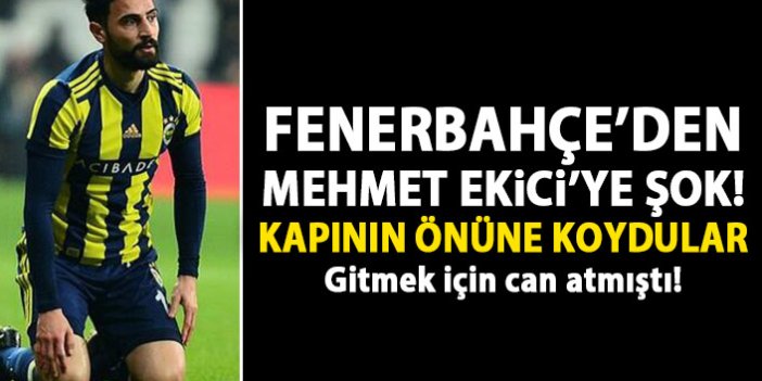 Fenerbahçe'den Mehmet Ekici'ye şok: Kendine kulüp bul!