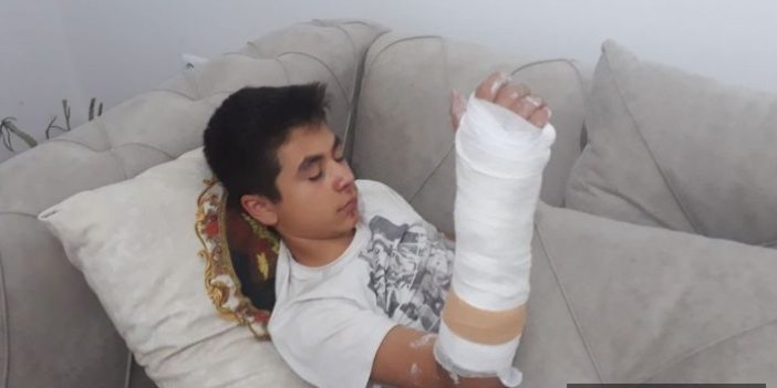 Köpeklerin saldırısından kaçan çocuk kolunu kırdı 