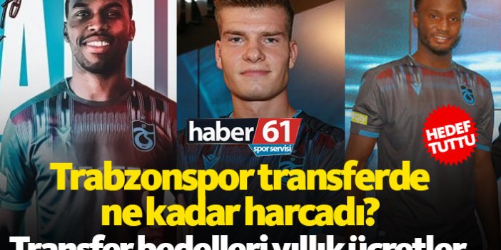 Trabzonspor transferde ne kadar harcadı?