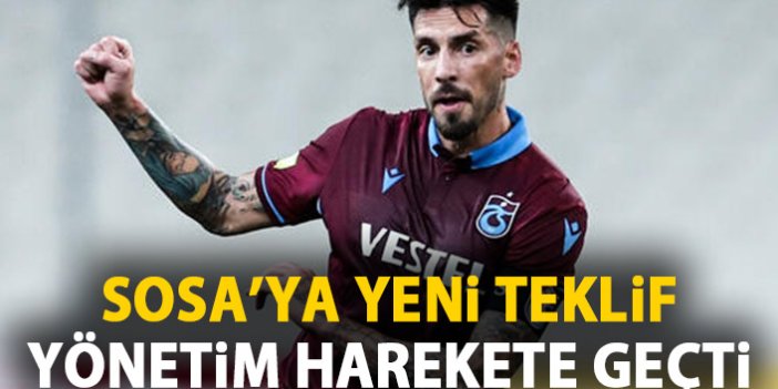 Trabzonspor harekete geçti! Sosa'ya yeni sözleşme!
