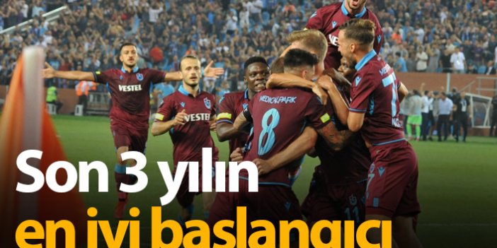 Trabzonspor'dan 3 yılın en iyi başlangıcı