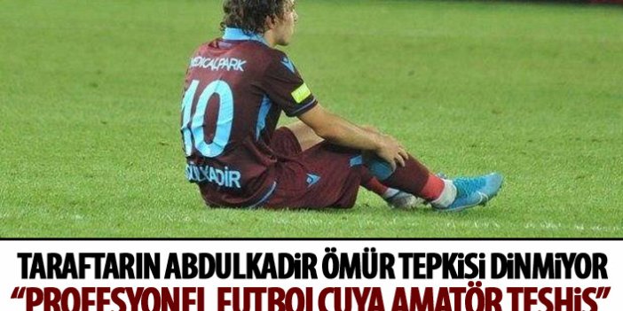 Trabzonspor taraftarından Abdulkadir Ömür tepkisi!