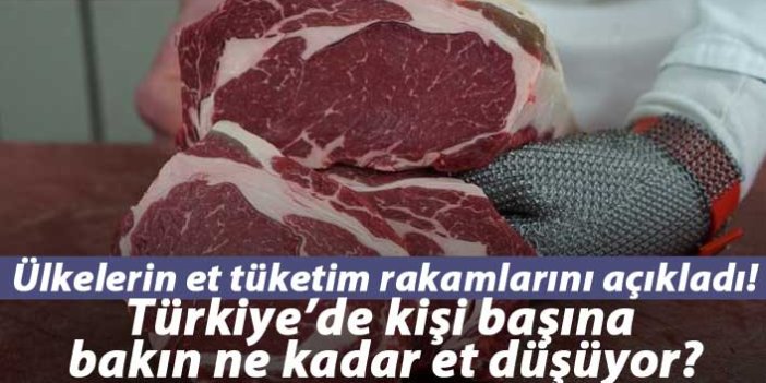 Türkiye'de kişi başına bakın ne kadar et tüketiliyor?