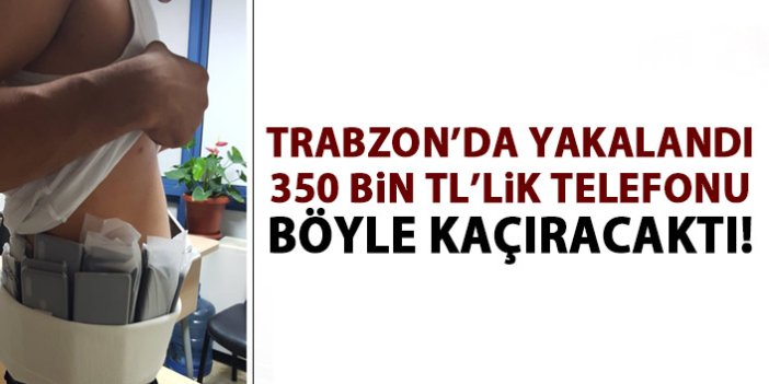 Trabzon'da atletten 350 bin TL'lik cep telefonu çıktı