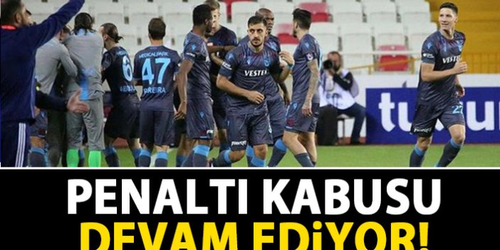 Trabzonspor'un penaltı kabusu