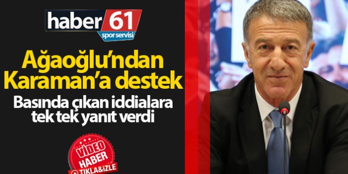 Ahmet Ağaoğlu'ndan Karaman'a destek: Tek Tek açıkladı!