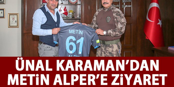 Trabzon'un yeni emniyet müdürü Alper'e Karaman'dan ziyaret