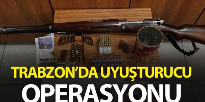 Trabzon’da uyuşturucu operasyonu, silah ve uyuşturucu ele geçirildi. 2 Ekim 2019