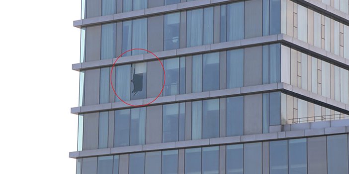 Şiddetli Rüzgar otelin camlarını kırdı