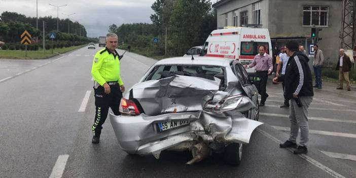 Samsun'da meydana gelen trafik kazasında 7 kişi yaralandı.6 Ekim 2019