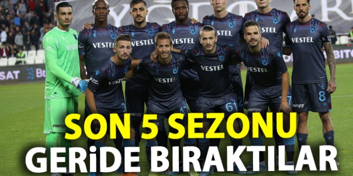 Trabzonspor 5 sezonu geride bıraktı