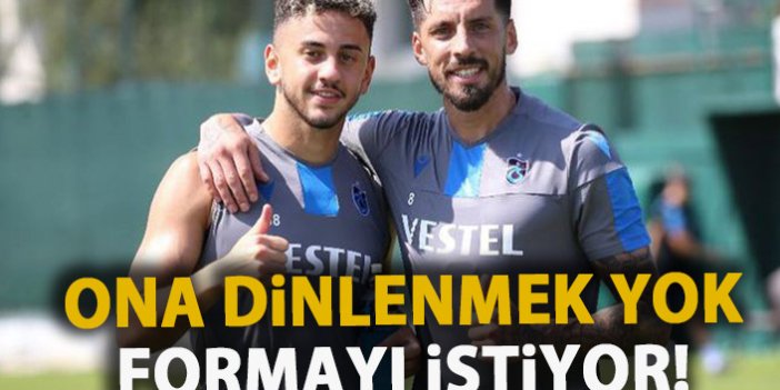 Trabzonspor'un genç oyuncusu formayı kapmak için sıkı çalışıyor