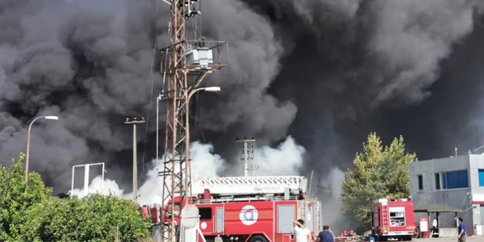 Antalya'da soğuk hava deposunda yangın