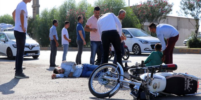Adana’da motosiklet kazası