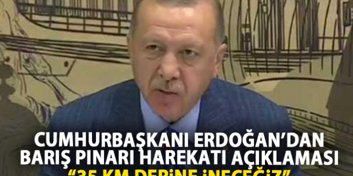 Cumhurbaşkanı Erdoğan'dan Barış Pınarı Harekatı açıklaması
