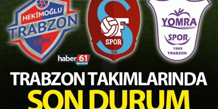 Trabzon takımları haftayı puansız kapattı