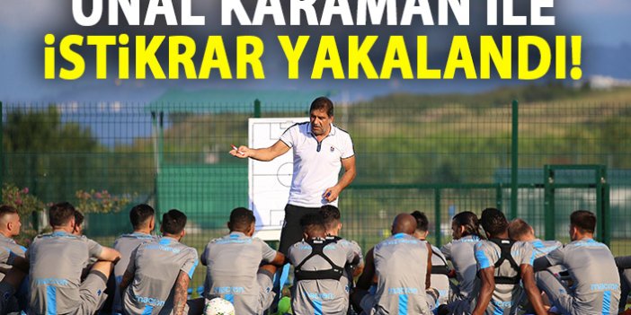 Trabzonspor Ünal Karaman ile istikrarı yakaladı