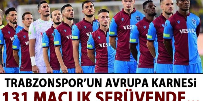 Trabzonspor, Avrupa'da 132. maçına çıkıyor