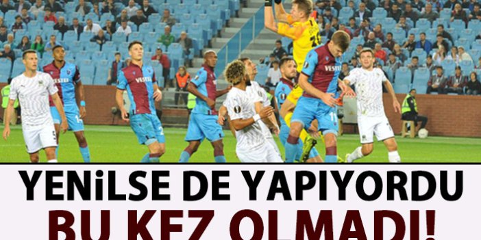 Trabzonspor bu kez yapamadı! 20 maç sonra...