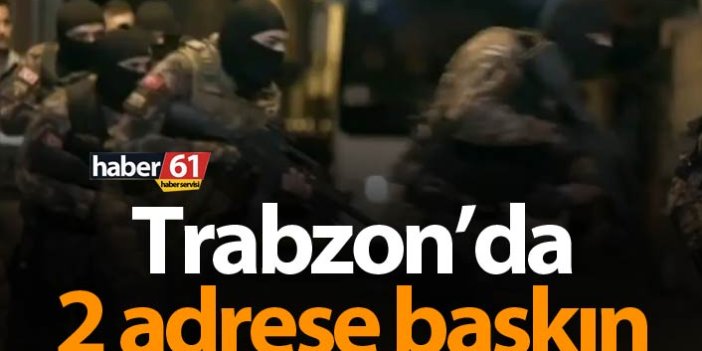 Trabzon’da 2 adrese baskın