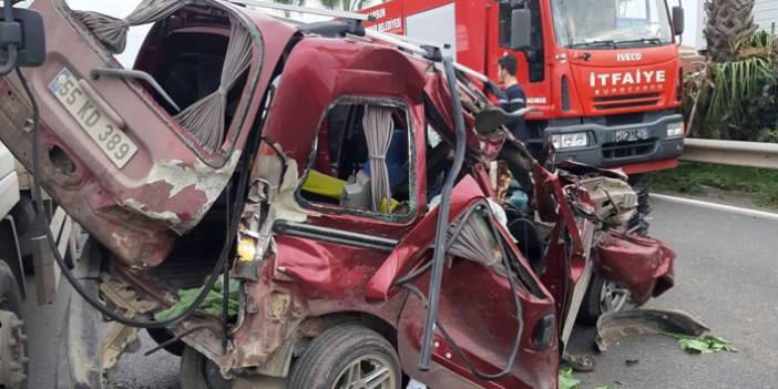 Samsun'un Çarşamba ilçesinde kaza 7 yaralı. 27 Ekim 2019