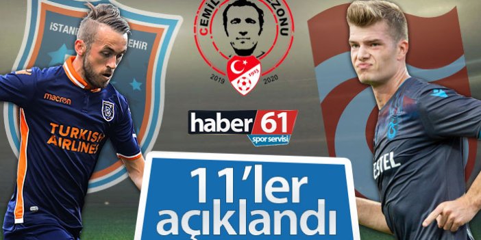 Trabzonspor’un Başakşehir kadrosu açıklandı