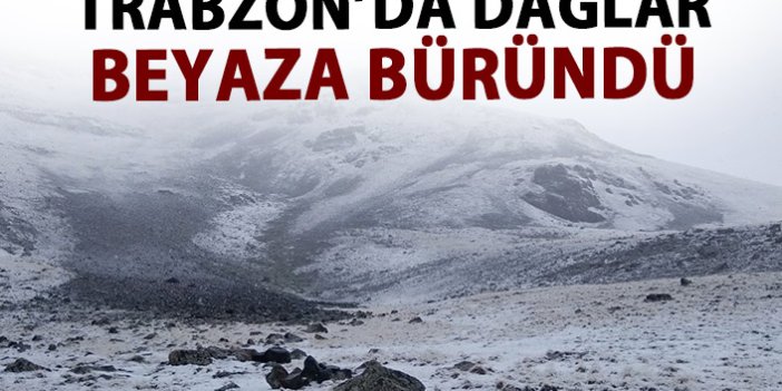 Trabzon'da dağlar beyaza büründü