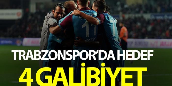 Trabzonspor'da hedef 4 galibiyet