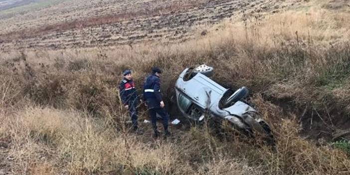 Amasya'da otomobil takla attı 01 Kasım 2019