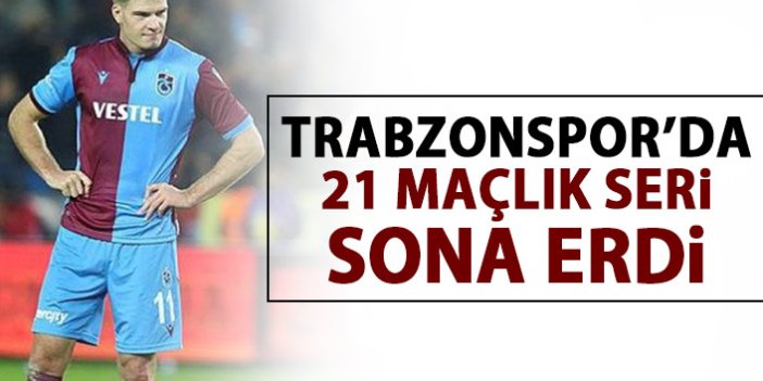 Trabzonspor'un 21 maçlık gol serisi sona erdi