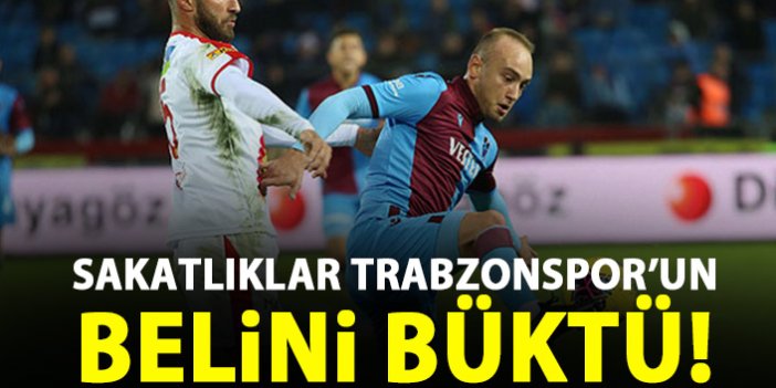 Aksilikler Trabzonspor'un belini büktü!