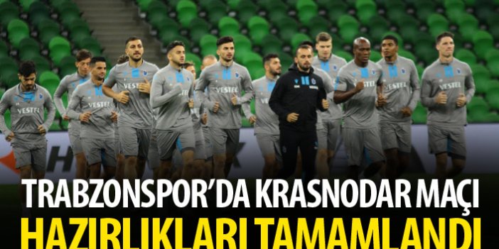 Trabzonspor'da Krasnodar maçı hazırlıkları tamamlandı